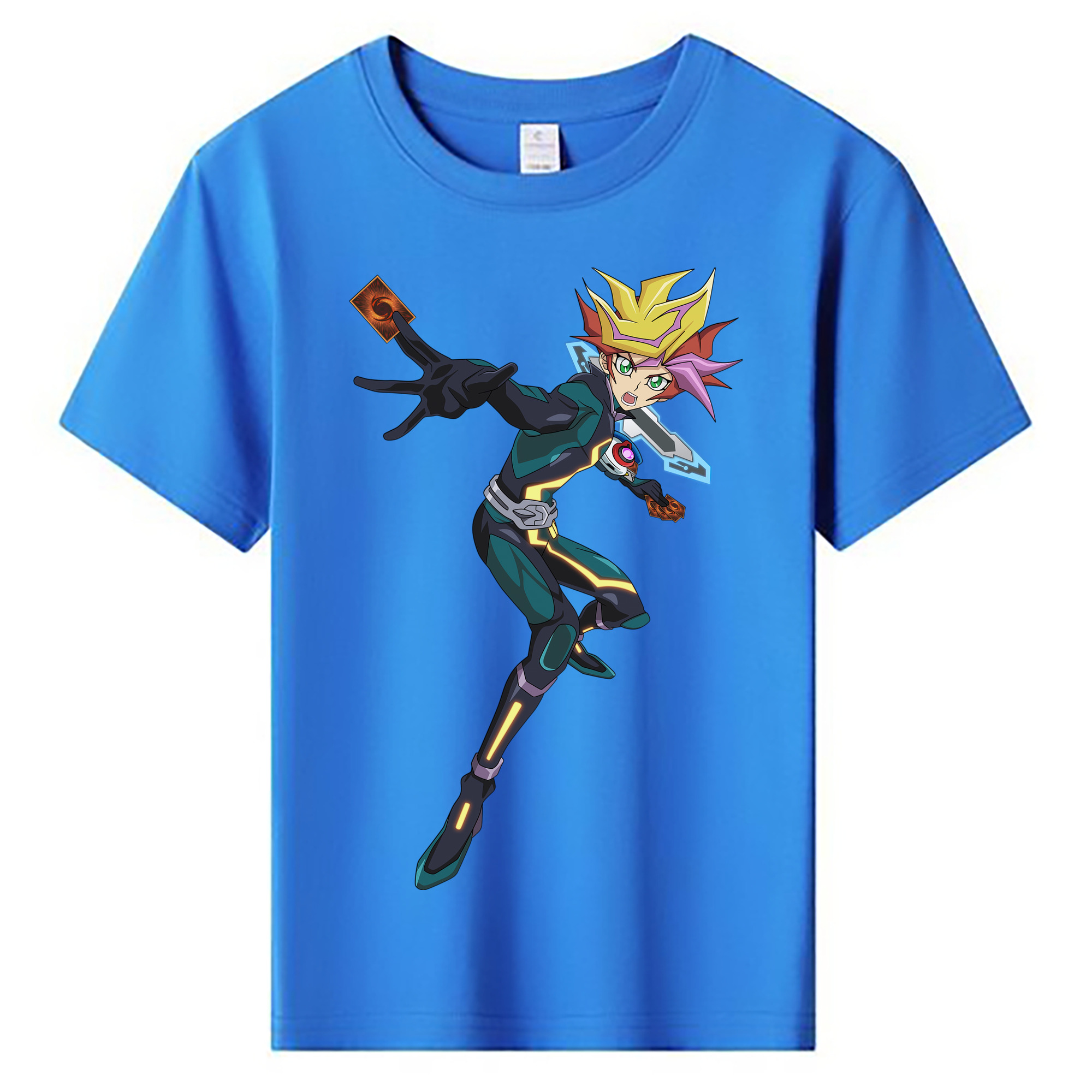 （画像用） 遊☆戯☆王 Yu-Gi-Oh! 綿100％キッズTシャツ（フロントプリント）